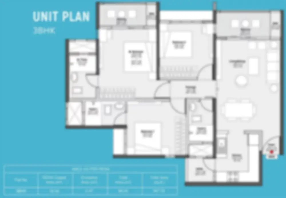 Tata Varnam Housing 3 Bhk Floor Plan by Tata Housing located at BK Halli Road, Shettigere Road, Devanahalli, Bangalore Karnataka